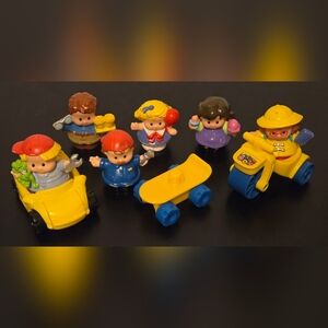 Little People Mattel 2001-2008 Eddie Auto Mechanic Maggie School Girl Sarah Lynn